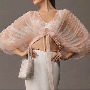 Anthropologie Sheer Pink Top
